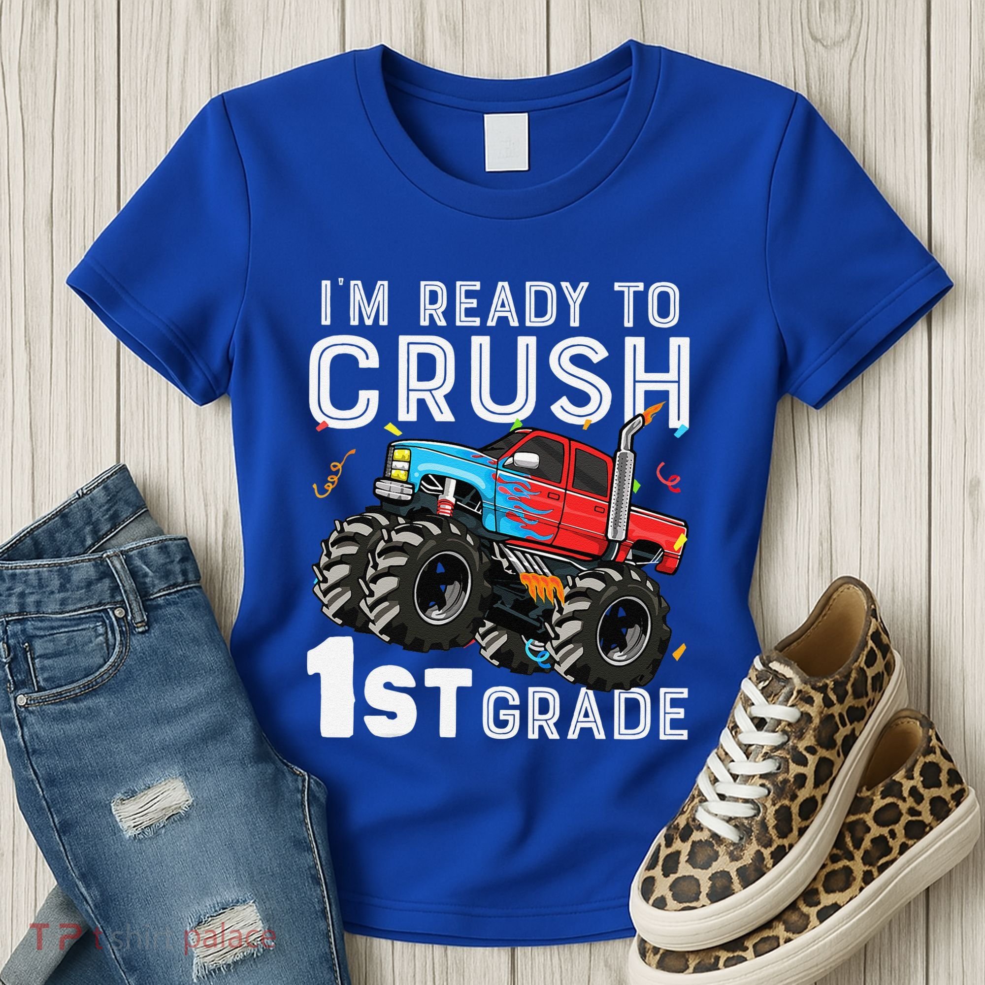 First Day Of First Grade IM Ready To Crush 1st Grade Boy Gift Women's T-Shirt