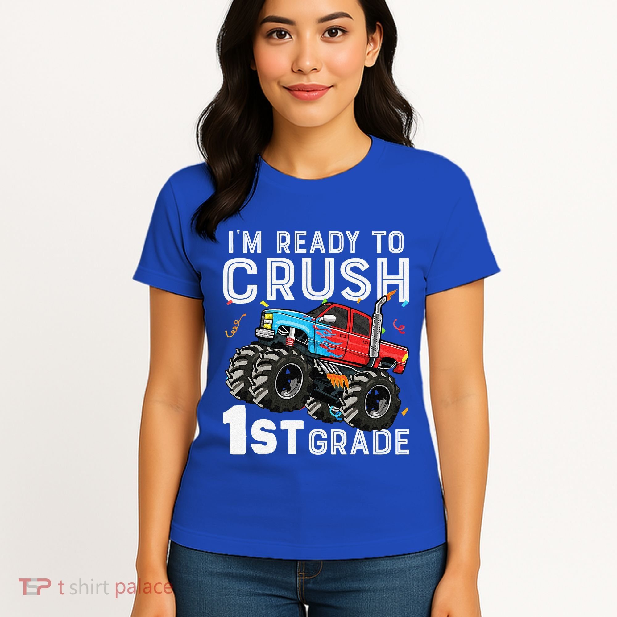 First Day Of First Grade IM Ready To Crush 1st Grade Boy Gift Women's T-Shirt