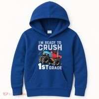 First Day Of First Grade IM Ready To Crush 1st Grade Boy Gift Kids Hoodie thumb 0