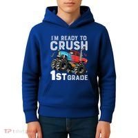 First Day Of First Grade IM Ready To Crush 1st Grade Boy Gift Kids Hoodie thumb 4