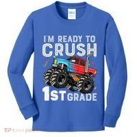 First Day Of First Grade IM Ready To Crush 1st Grade Boy Gift Kids Long Sleeve Shirt thumb 0