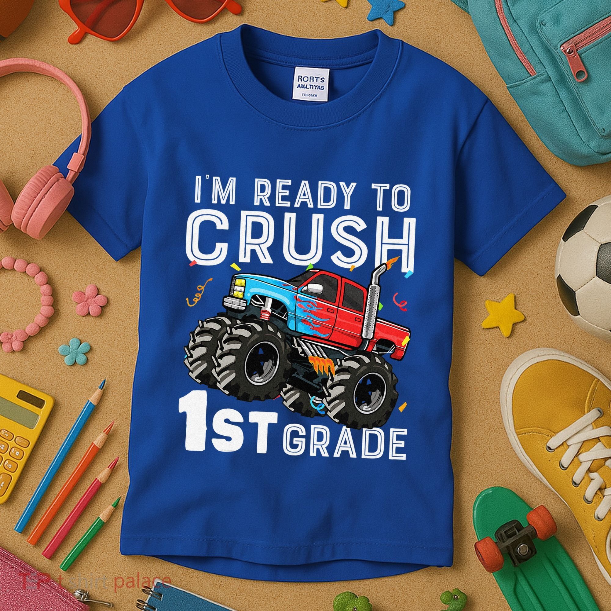 First Day Of First Grade IM Ready To Crush 1st Grade Boy Gift Kids T-Shirt