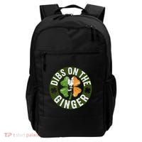 Funny Dibs On The Ginger St. Patrick’S Day Shamrock Backpack thumb 0