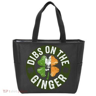 Funny Dibs On The Ginger St. Patrick’S Day Shamrock Tote Bag