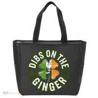 Funny Dibs On The Ginger St. Patrick’S Day Shamrock Tote Bag thumb 0