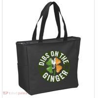 Funny Dibs On The Ginger St. Patrick’S Day Shamrock Tote Bag thumb 2