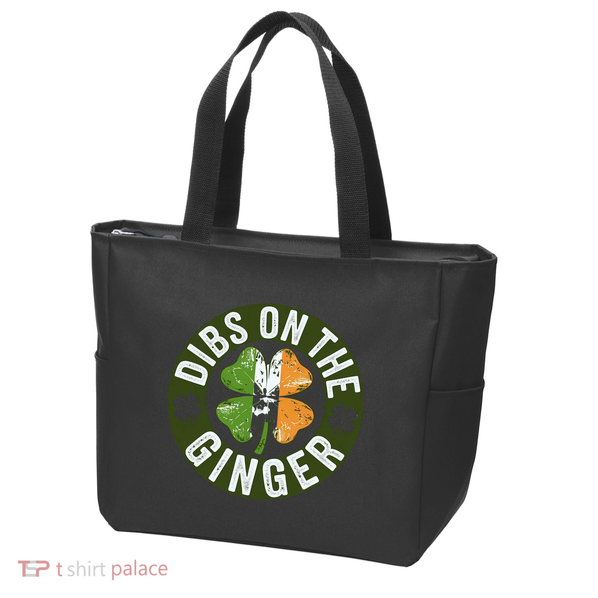 Funny Dibs On The Ginger St. Patrick’S Day Shamrock Tote Bag