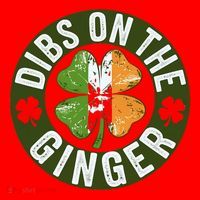 Funny Dibs On The Ginger St. Patrick’S Day Shamrock Santa Hat thumb 1