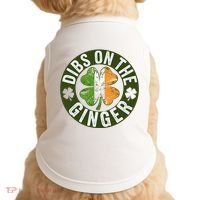 Funny Dibs On The Ginger St. Patrick’S Day Shamrock Doggie Tank thumb 0