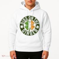 Funny Dibs On The Ginger St. Patrick’S Day Shamrock Hoodie thumb 2