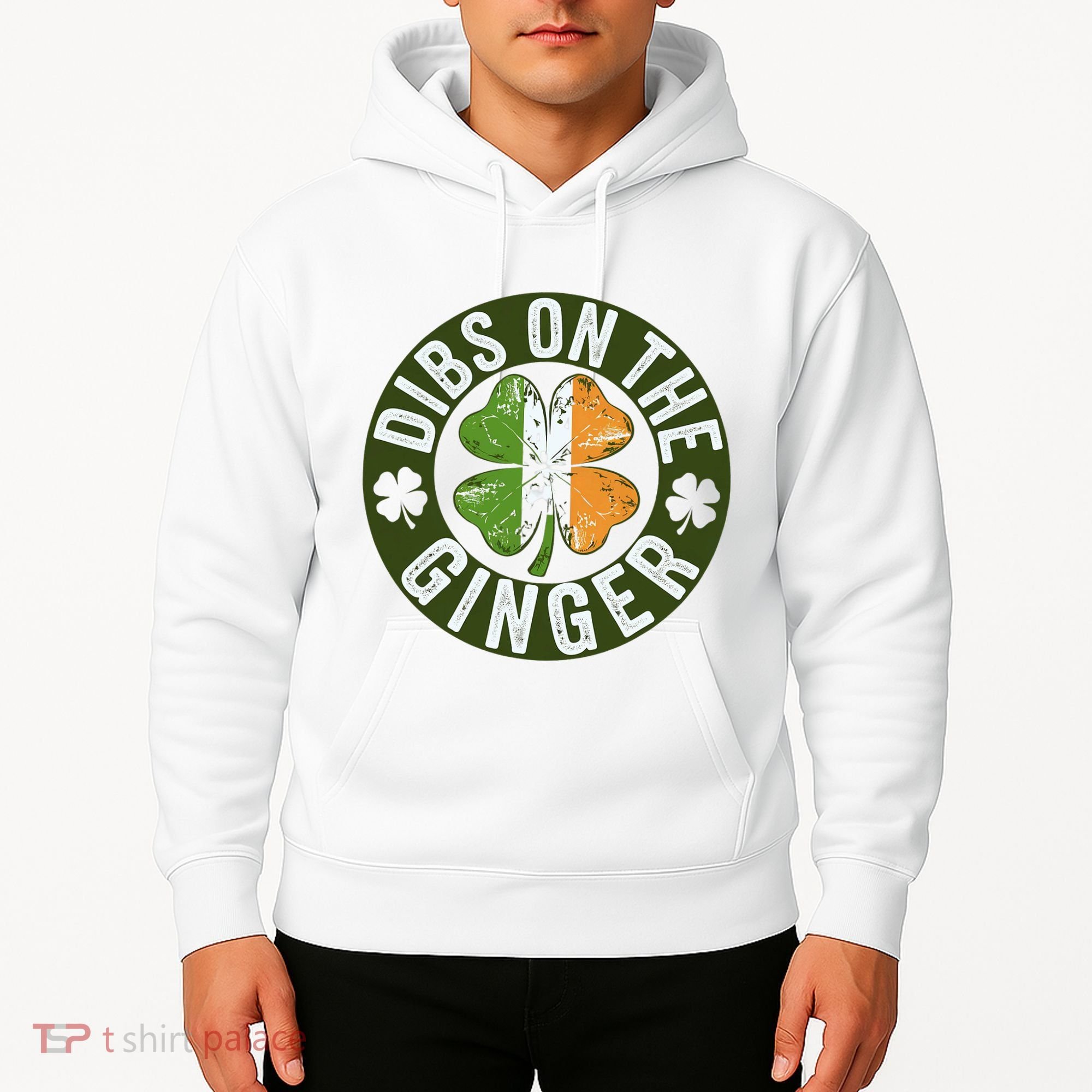 Funny Dibs On The Ginger St. Patrick’S Day Shamrock Hoodie