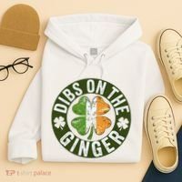 Funny Dibs On The Ginger St. Patrick’S Day Shamrock Hoodie thumb 4