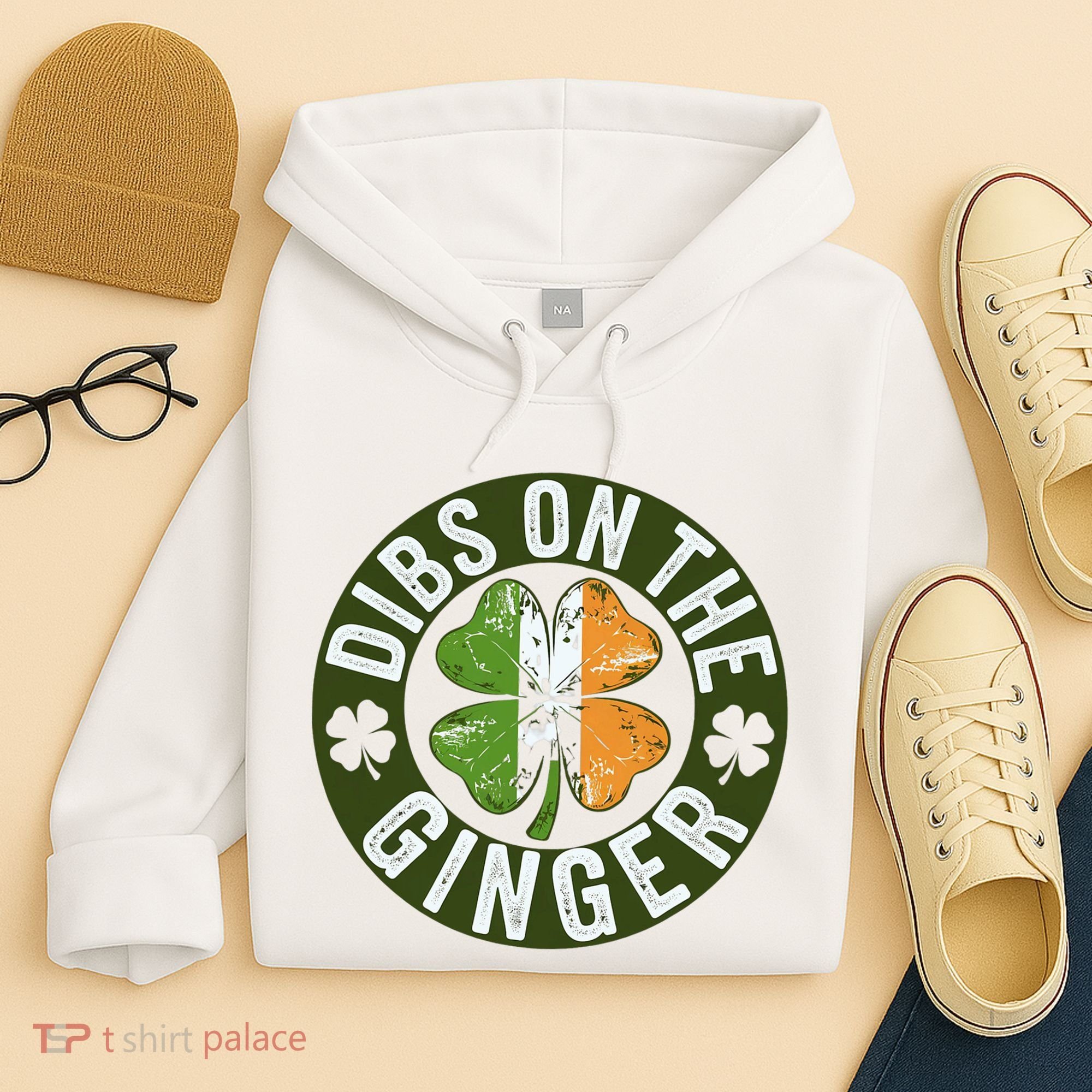 Funny Dibs On The Ginger St. Patrick’S Day Shamrock Hoodie