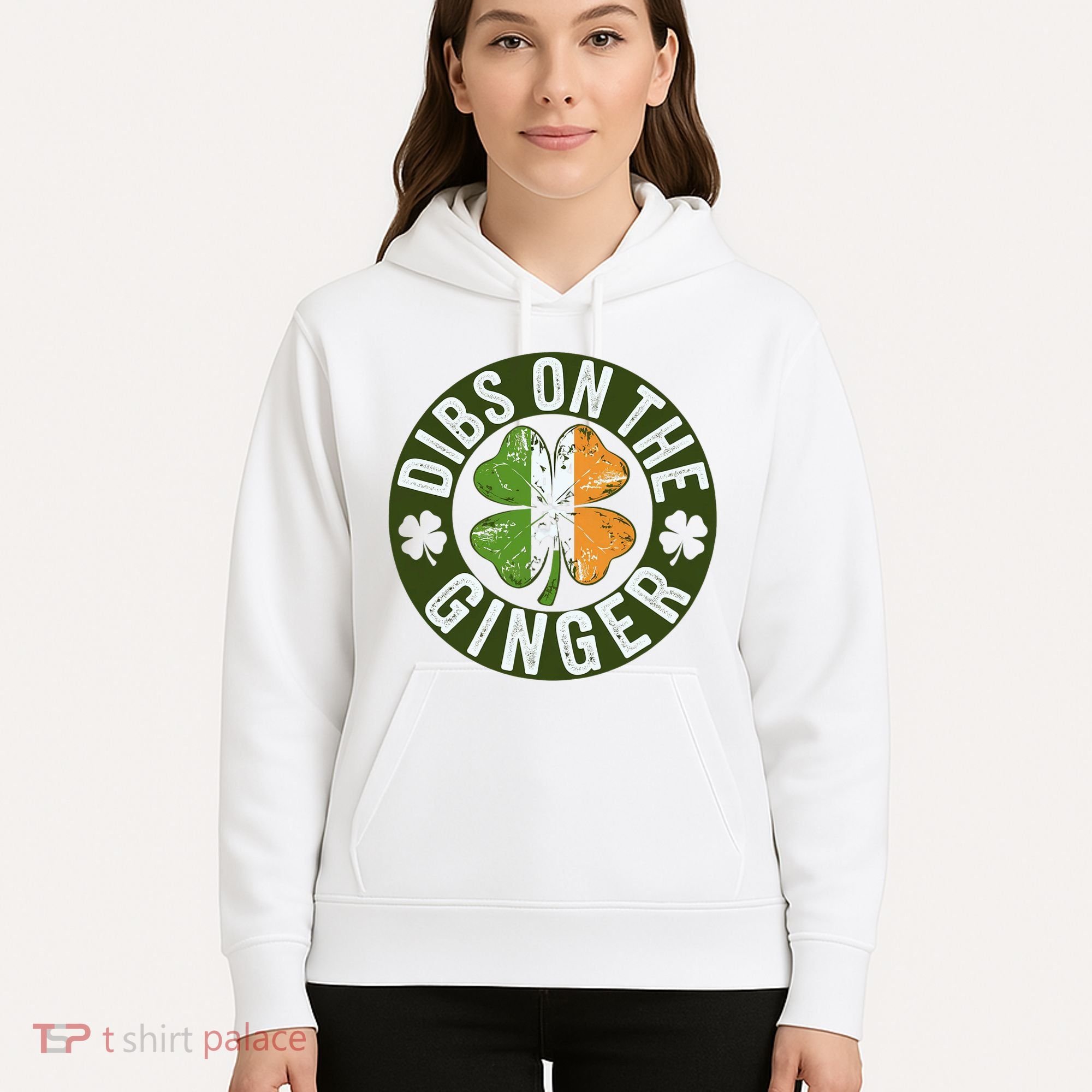Funny Dibs On The Ginger St. Patrick’S Day Shamrock Hoodie