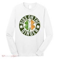 Funny Dibs On The Ginger St. Patrick’S Day Shamrock Long Sleeve Shirt thumb 0