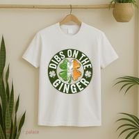 Funny Dibs On The Ginger St. Patrick’S Day Shamrock T-Shirt thumb 2
