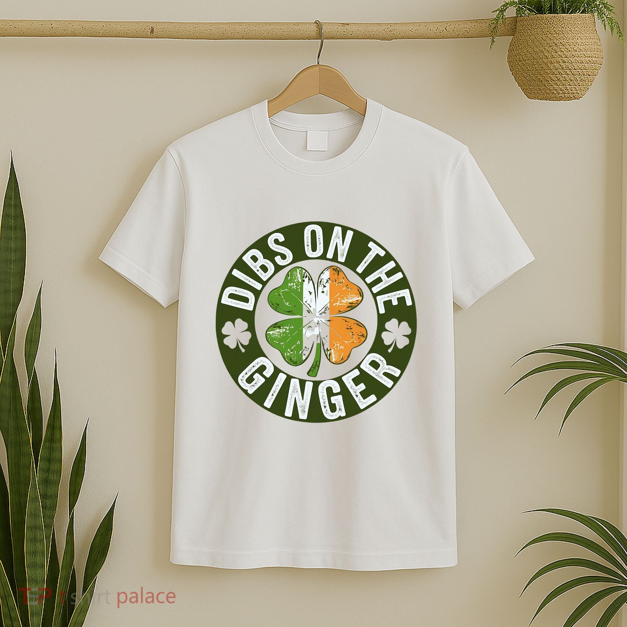 Funny Dibs On The Ginger St. Patrick’S Day Shamrock T-Shirt
