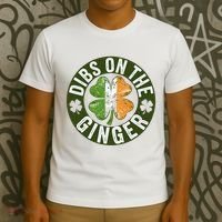 Funny Dibs On The Ginger St. Patrick’S Day Shamrock T-Shirt thumb 3