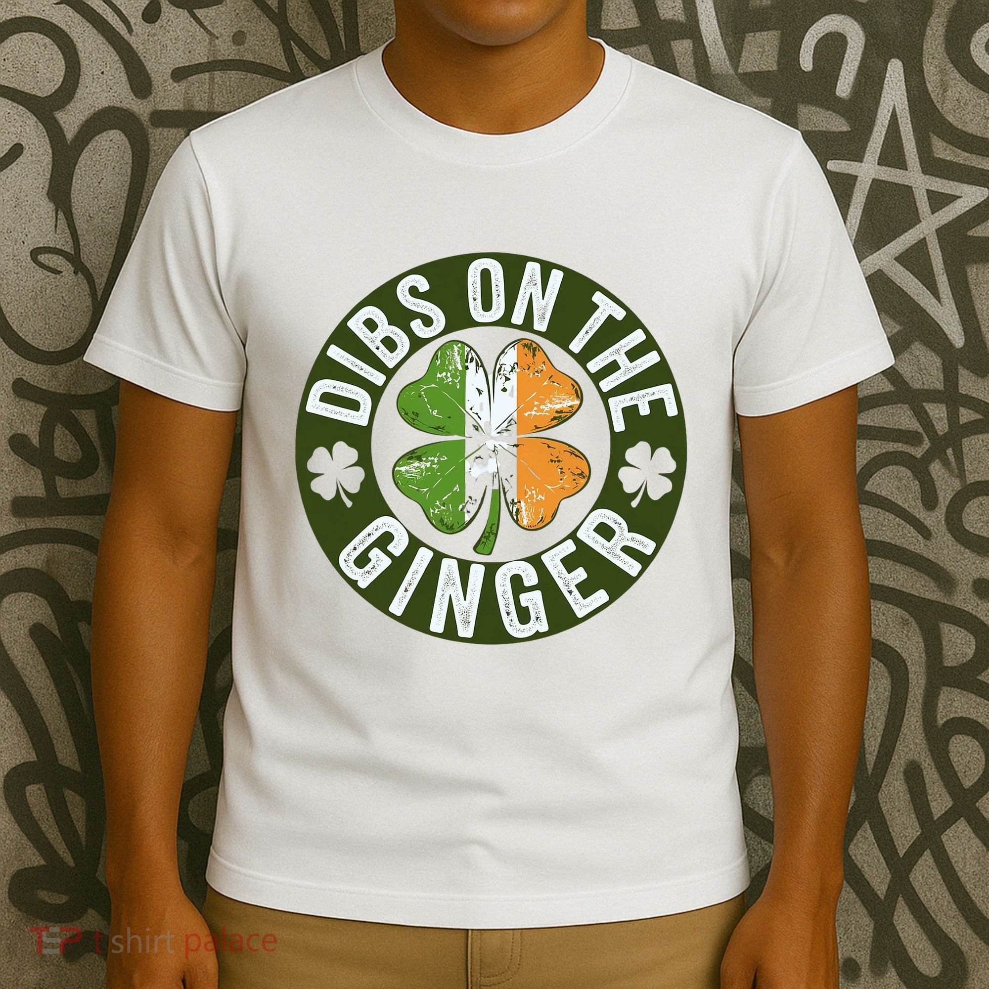 Funny Dibs On The Ginger St. Patrick’S Day Shamrock T-Shirt