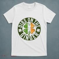 Funny Dibs On The Ginger St. Patrick’S Day Shamrock T-Shirt thumb 5