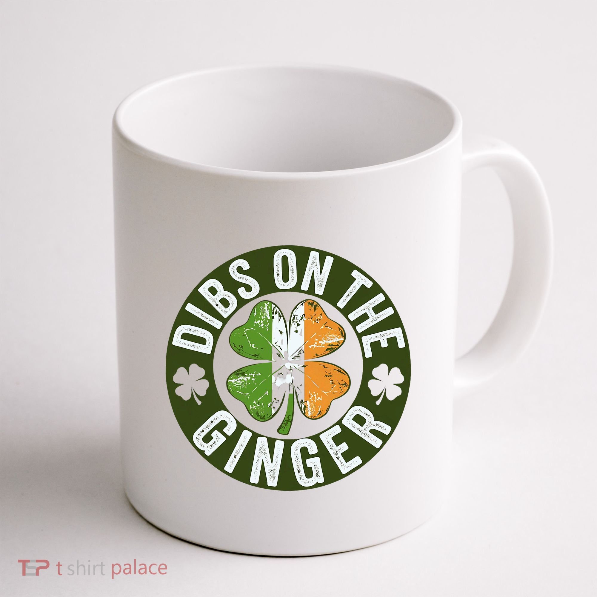 Funny Dibs On The Ginger St. Patrick’S Day Shamrock Coffee Mug