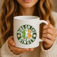 Funny Dibs On The Ginger St. Patrick’S Day Shamrock Coffee Mug thumb 3