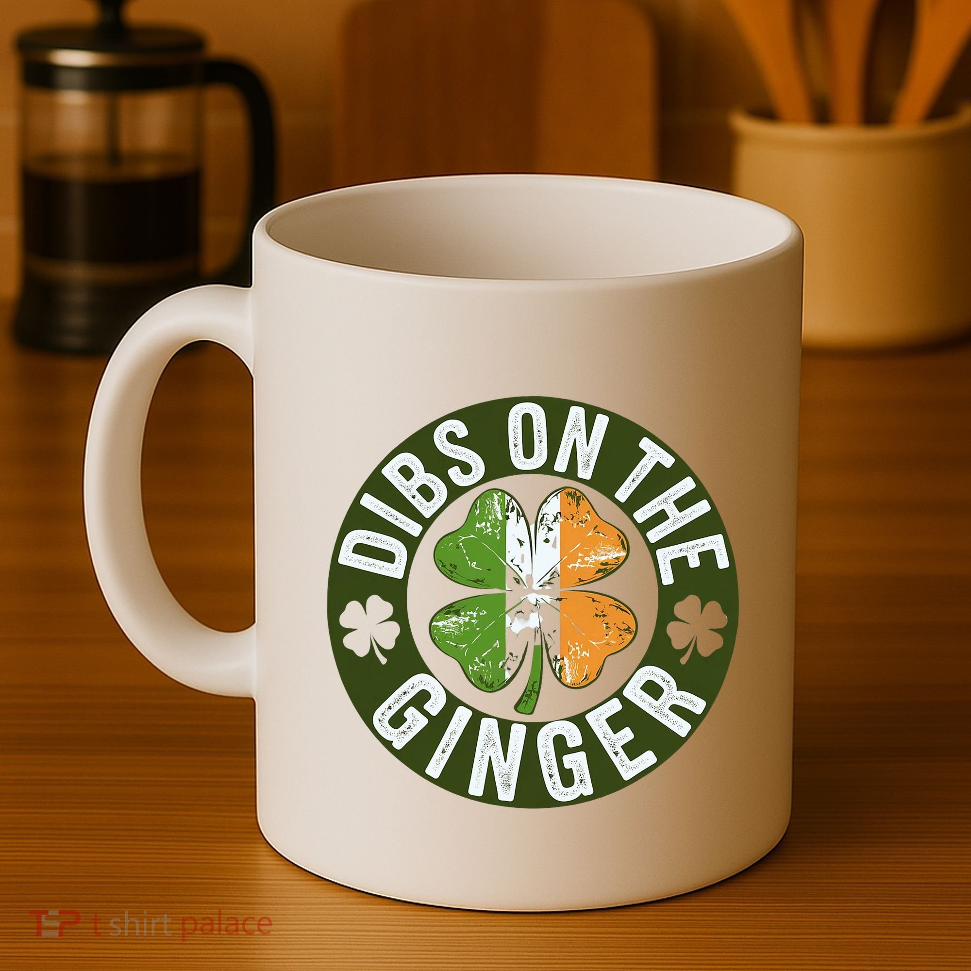 Funny Dibs On The Ginger St. Patrick’S Day Shamrock Coffee Mug