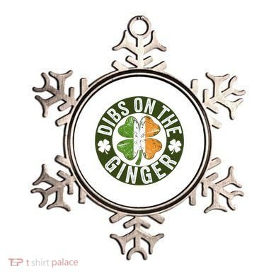 Funny Dibs On The Ginger St. Patrick’S Day Shamrock Ornament