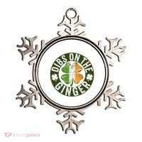 Funny Dibs On The Ginger St. Patrick’S Day Shamrock Ornament thumb 0