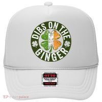 Funny Dibs On The Ginger St. Patrick’S Day Shamrock Hat thumb 0