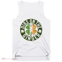 Funny Dibs On The Ginger St. Patrick’S Day Shamrock Tank Top thumb 0