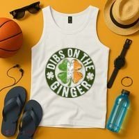 Funny Dibs On The Ginger St. Patrick’S Day Shamrock Tank Top thumb 4