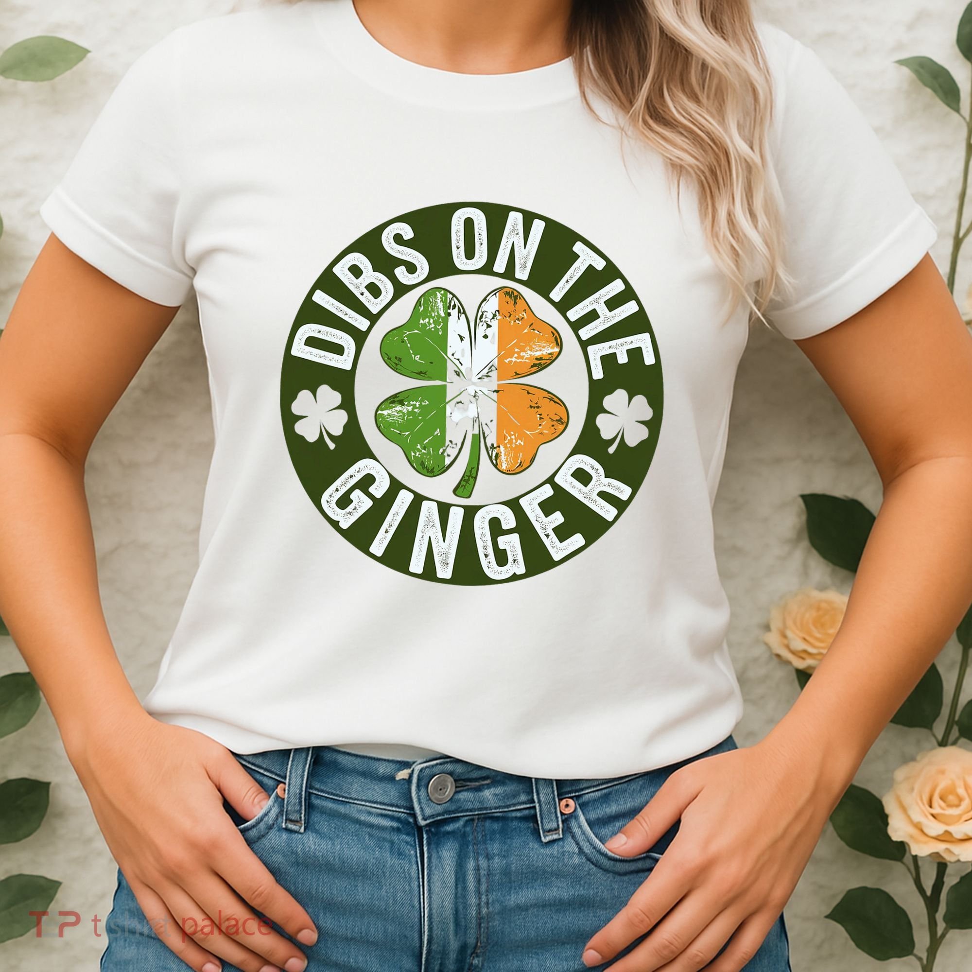 Funny Dibs On The Ginger St. Patrick’S Day Shamrock Women's T-Shirt