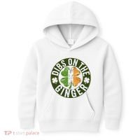 Funny Dibs On The Ginger St. Patrick’S Day Shamrock Kids Hoodie thumb 0