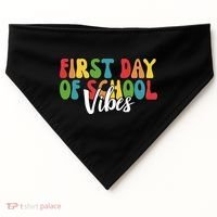 First Day Of School Vibes USA-Made Doggie Bandana thumb 0