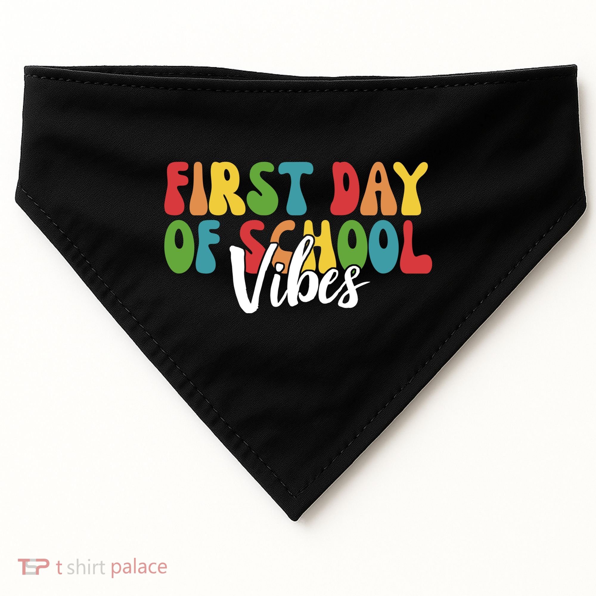 First Day Of School Vibes USA-Made Doggie Bandana