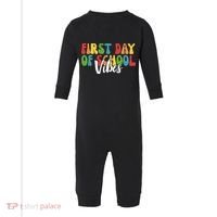 First Day Of School Vibes Infant Fleece One Piece thumb 0