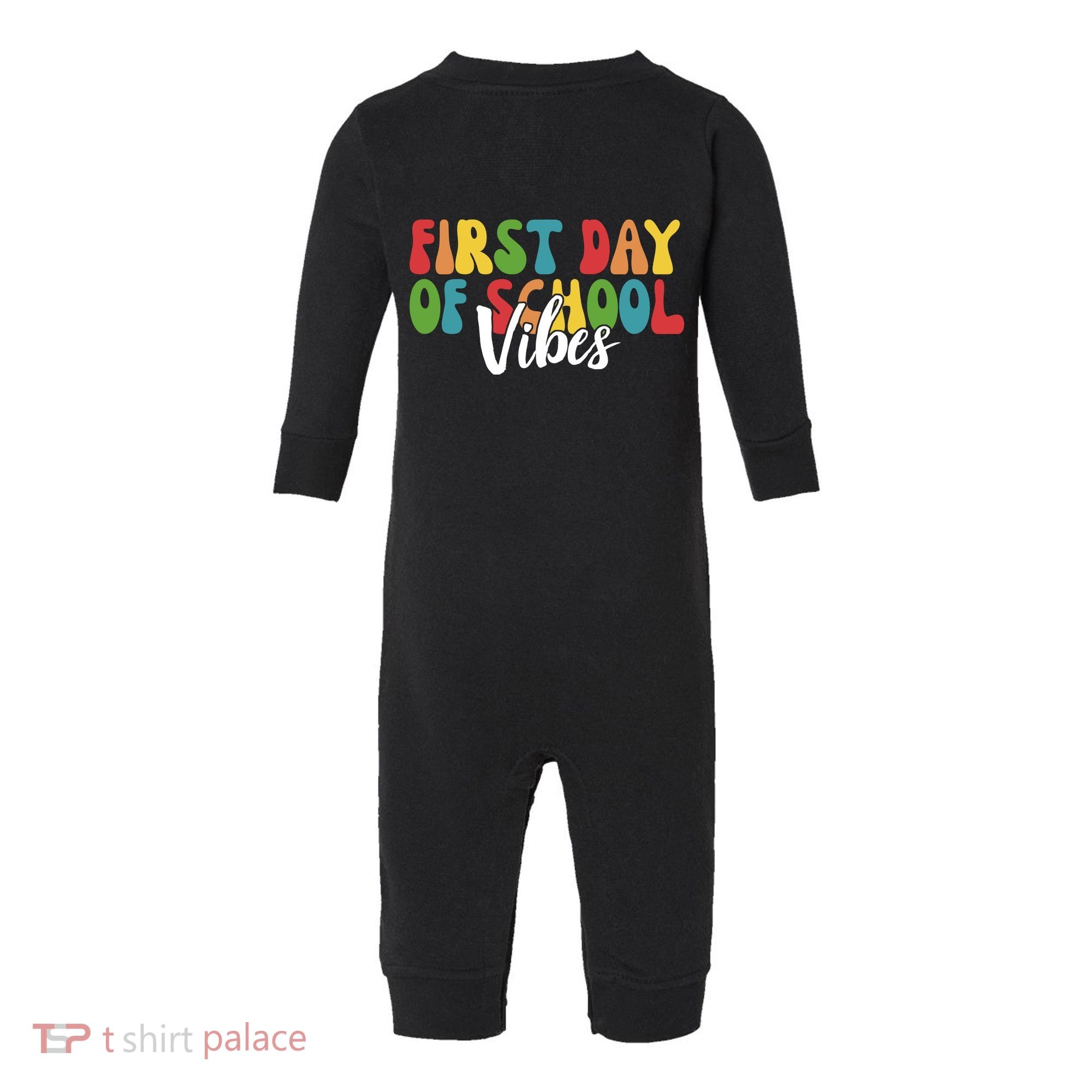 First Day Of School Vibes Infant Fleece One Piece