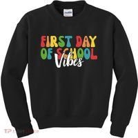 First Day Of School Vibes Kids Sweatshirt thumb 0