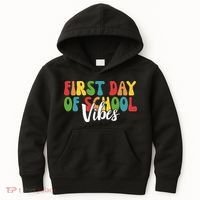 First Day Of School Vibes Kids Hoodie thumb 0