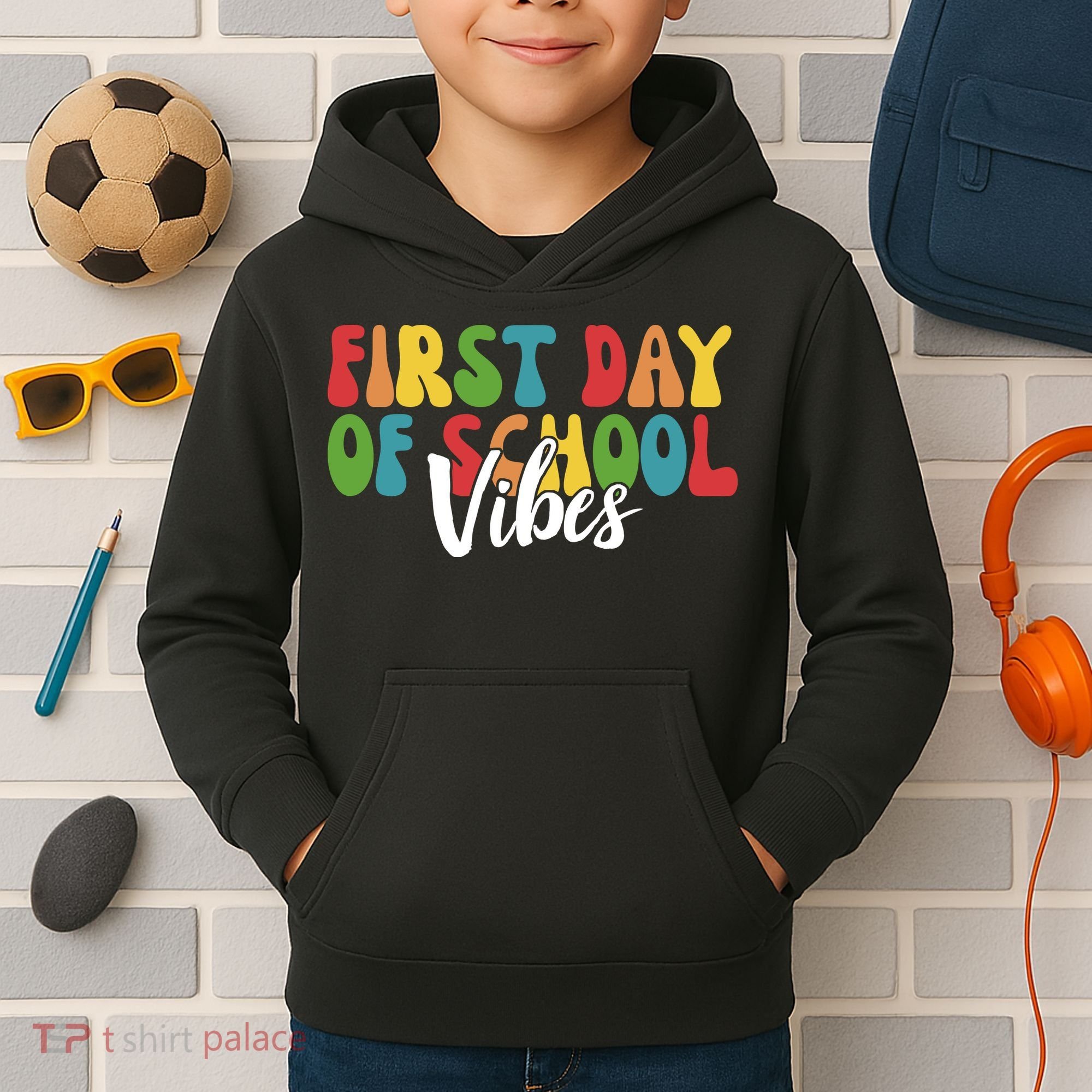 First Day Of School Vibes Kids Hoodie