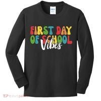 First Day Of School Vibes Kids Long Sleeve Shirt thumb 0