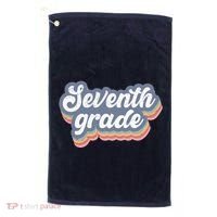 First Day Of School Seventh Grade Teacher 1st Day 7th Grade Golf Towel thumb 0