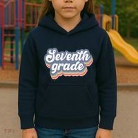 First Day Of School Seventh Grade Teacher 1st Day 7th Grade Kids Hoodie thumb 3