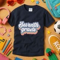 First Day Of School Seventh Grade Teacher 1st Day 7th Grade Kids T-Shirt thumb 3