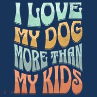 Funny Dog Owner I Love My Dog More Than My Retro Women's Tank Top thumb 5