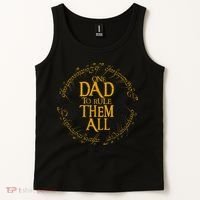 FatherS Day One Dad To Rule Them All Father Gift Tank Top thumb 2
