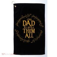FatherS Day One Dad To Rule Them All Father Gift Golf Towel thumb 0