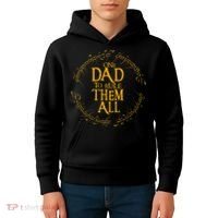 FatherS Day One Dad To Rule Them All Father Gift Kids Hoodie thumb 4