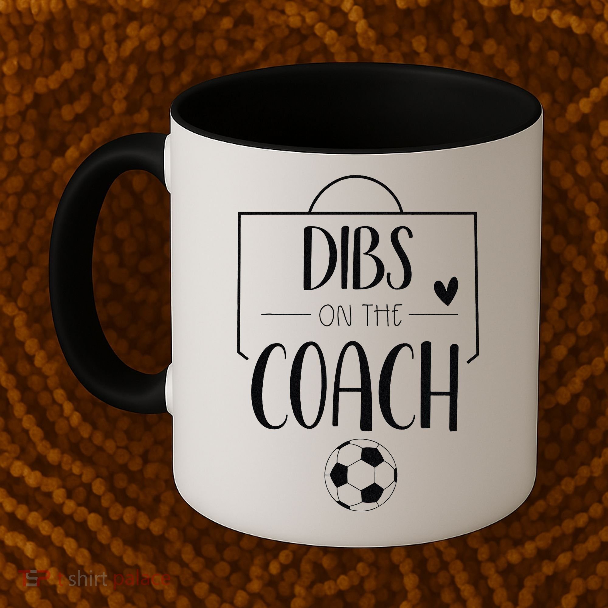 Funny Dibs On The Coach Soccer Ball Wife Women Coaching Coffee Mug